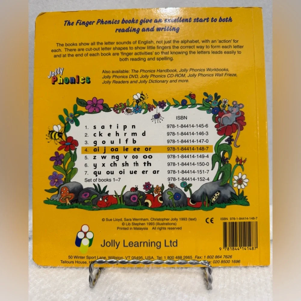Jolly Phonics - Finger Phonics 4 in print letters (1993)